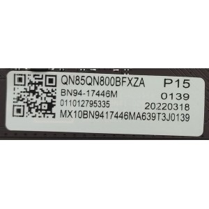 MAIN PARA TV SAMSUNG QLED 8K Smart / NUMERO DE PARTE BN94-17446M / BN41-02996A-000 / BN97-19397F / BN9417446M / MODELO QN85QN800BFXZA	